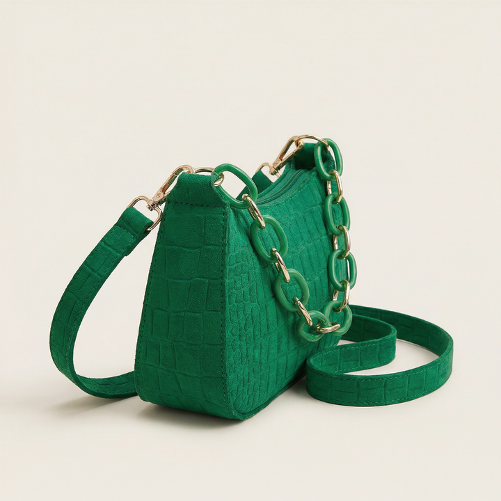 The Vancore Emerald Stone Bag — A Jewel of Structured Elegance