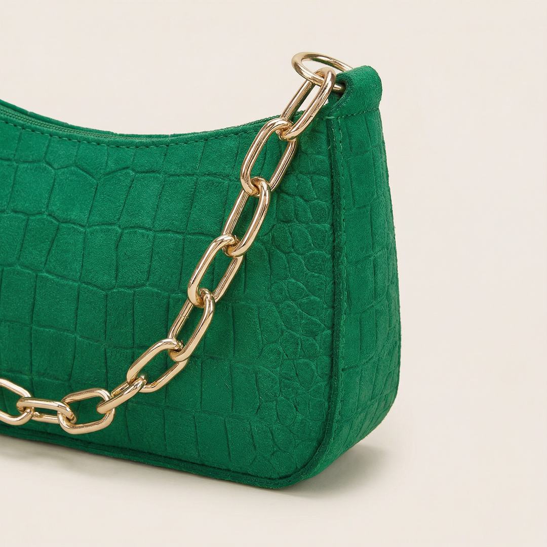 The Vancore Emerald Stone Bag — A Jewel of Structured Elegance