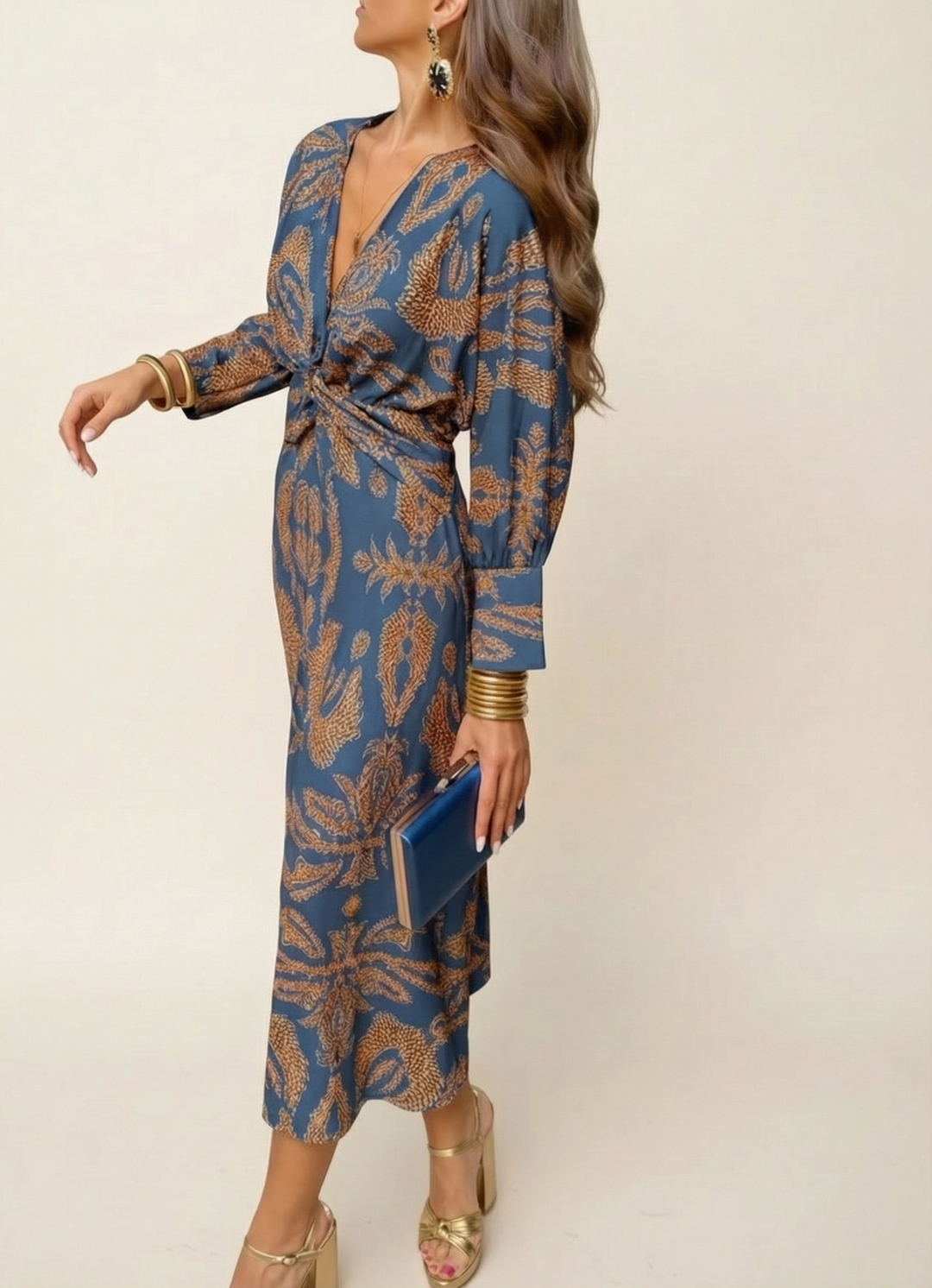 Το μίντι φόρεμα Vancore Azure Twist